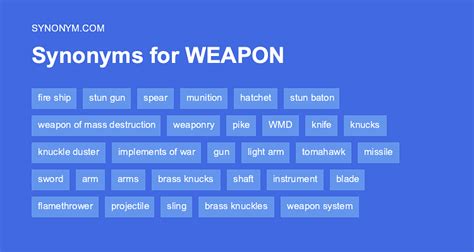 weapon synonym